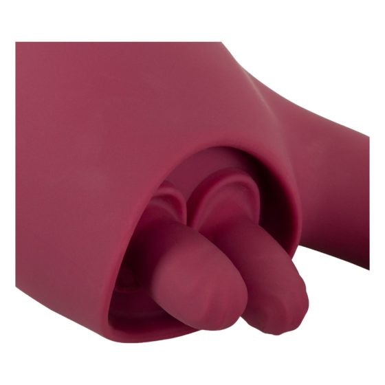 Javida - dual-purpose tongue vibrator (burgundy)