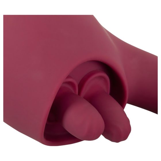 Javida - dual-purpose tongue vibrator (burgundy)