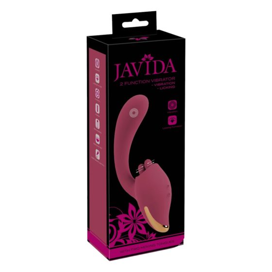 Javida - dual-purpose tongue vibrator (burgundy)