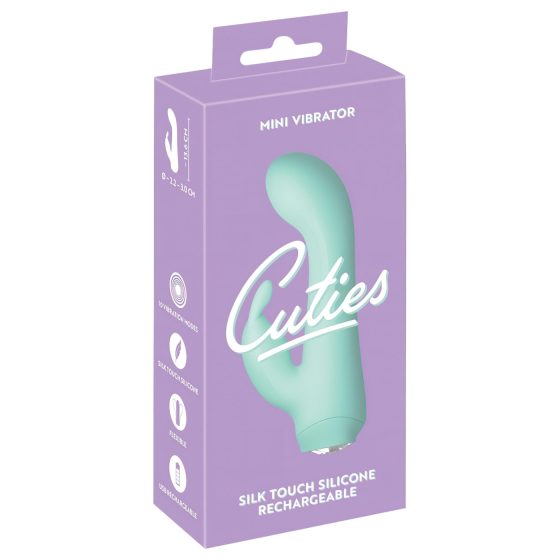 Cuties Mini 4 - Rechargeable, Waterproof Rabbit Vibrator (Green)