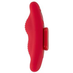 Smile - Rechargeable, Radio-Controlled Panty Vibrator (Red)