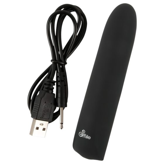 Smile - Rechargeable Waterproof Mini Vibrator (Black)