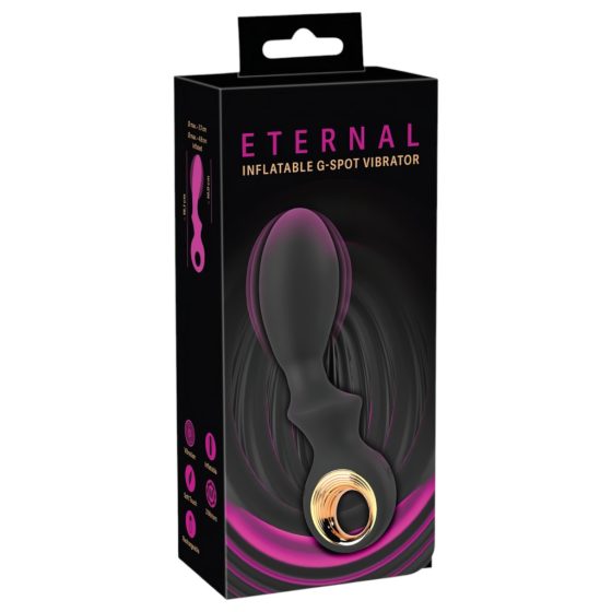 Eternal - Inflatable G-spot Vibrator (Black)