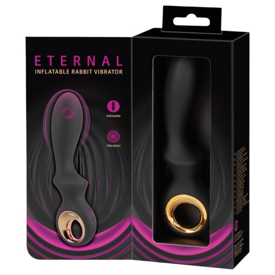 Eternal - Inflatable G-spot Vibrator (Black)