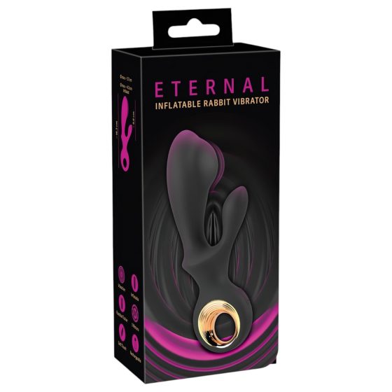 Eternal - Inflatable Clitoral Vibrator (Black)