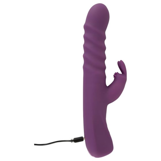 Javida - Thrusting Vibrator with Clitoral Arm (Purple)