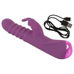 Javida - Thrusting Vibrator with Clitoral Arm (Purple)