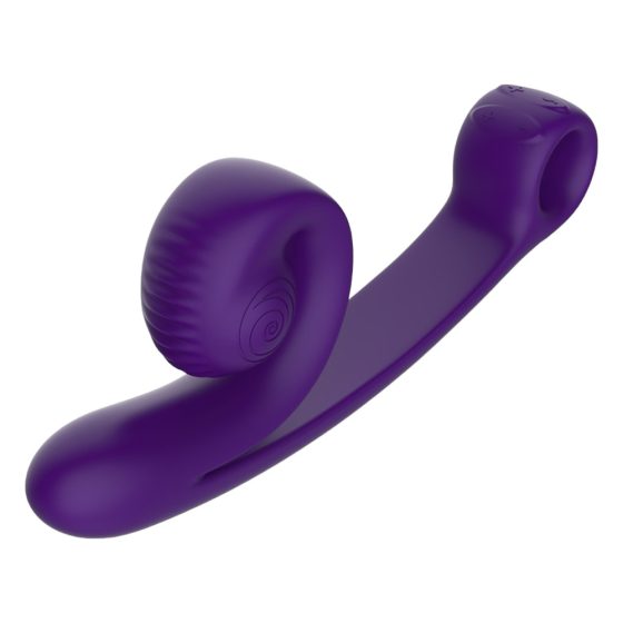 Snail Vibe Curve - 2-in-1 Clitoral Vibrator (Purple)