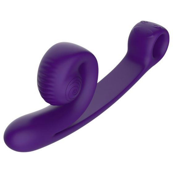 Snail Vibe Curve - 2-in-1 Clitoral Vibrator (Purple)