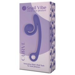 Snail Vibe Curve - 2-in-1 Clitoral Vibrator (Purple)