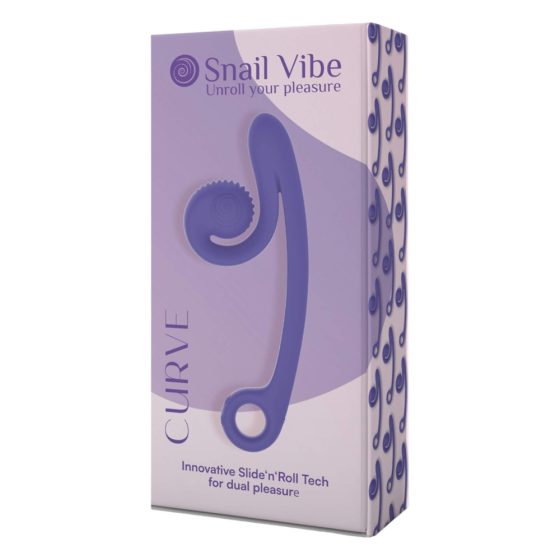 Snail Vibe Curve - 2-in-1 Clitoral Vibrator (Purple)