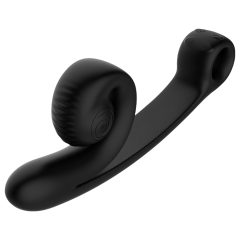   Snail Vibe Curve - 2-in-1 Clitoral Stimulator Vibrator (Black)