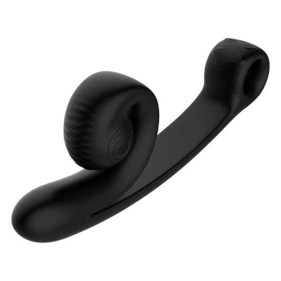 Snail Vibe Curve - 2-in-1 Clitoral Stimulator Vibrator (Black)