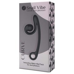   Snail Vibe Curve - 2-in-1 Clitoral Stimulator Vibrator (Black)