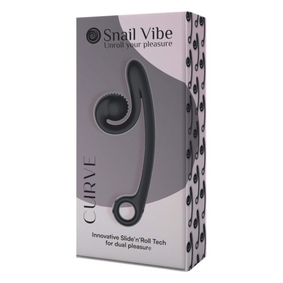 Snail Vibe Curve - 2-in-1 Clitoral Stimulator Vibrator (Black)