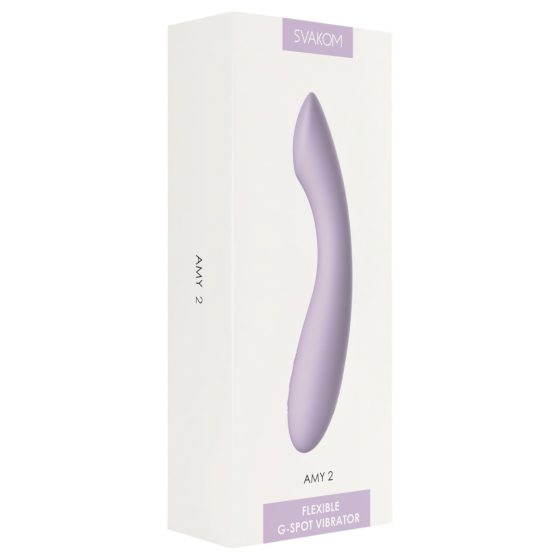 Svakom Amy 2 - Rechargeable, Waterproof G-spot Vibrator (Lavender)