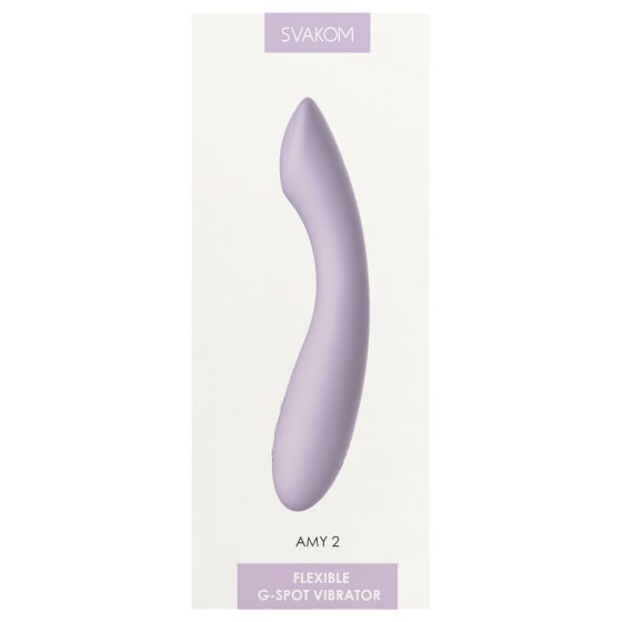 Svakom Amy 2 - Rechargeable, Waterproof G-spot Vibrator (Lavender)