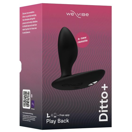 We-Vibe Ditto+ - Smart Rechargeable Anal Vibrator (Black)