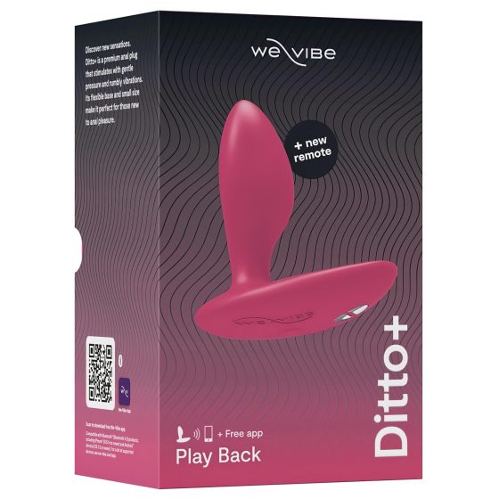 We-Vibe Ditto+ - Smart Rechargeable Anal Vibrator (Pink)