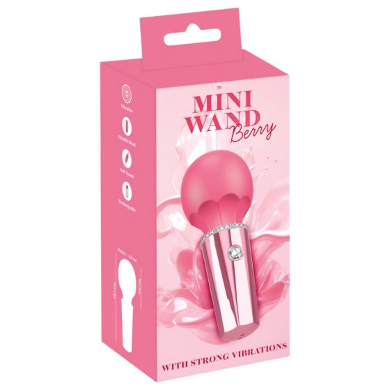 You2Toys Mini Wand - rechargeable massager vibrator (pink)