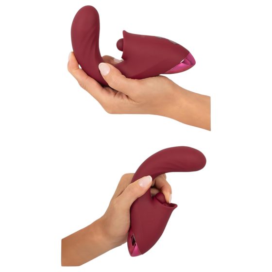 Javida - 3-in-1 Tongue Vibrator (Red)