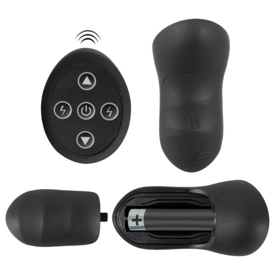 ANOS - Dual-Size Anal Vibrator (Black)