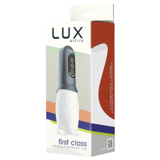 LUX Active First Class - Rotating Head Masturbator (White-Grey)