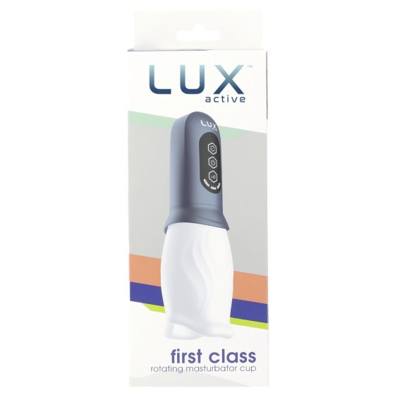 LUX Active First Class - Rotating Head Masturbator (White-Grey)