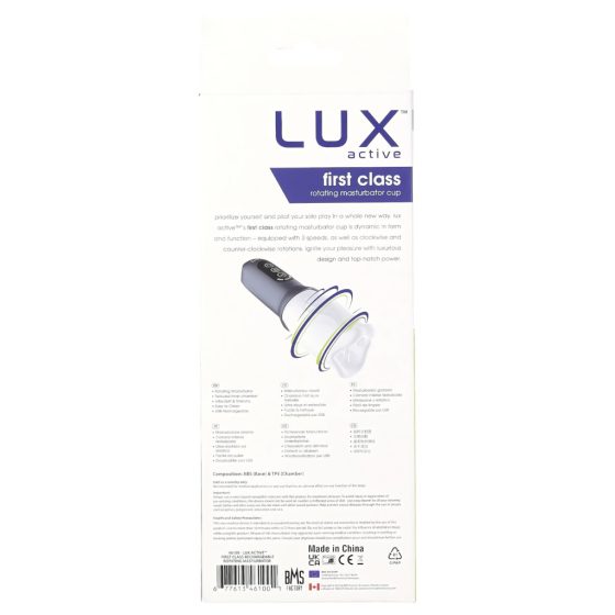 LUX Active First Class - Rotating Head Masturbator (White-Grey)