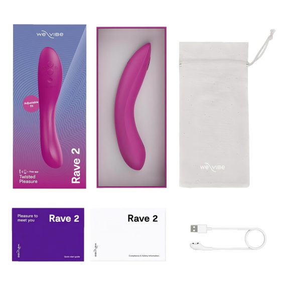 We-Vibe Rave 2 - Smart Rechargeable G-Spot Vibrator (Pink)