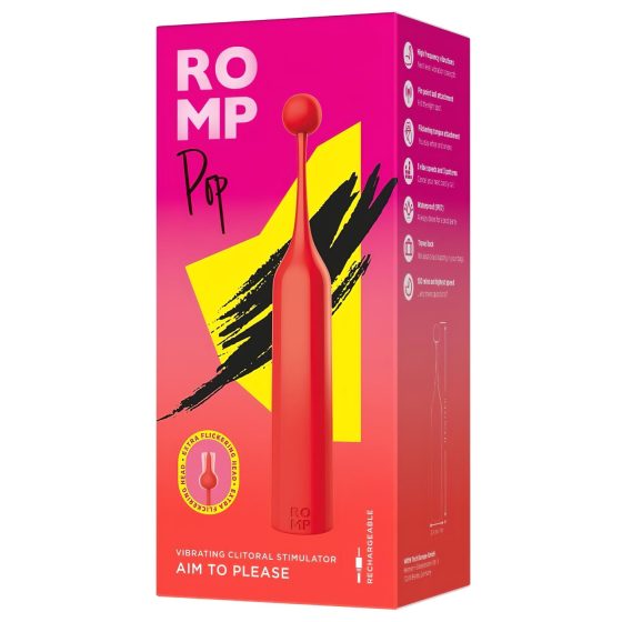 ROMP Pop - Pleasure Point Mini Vibrator (Red)