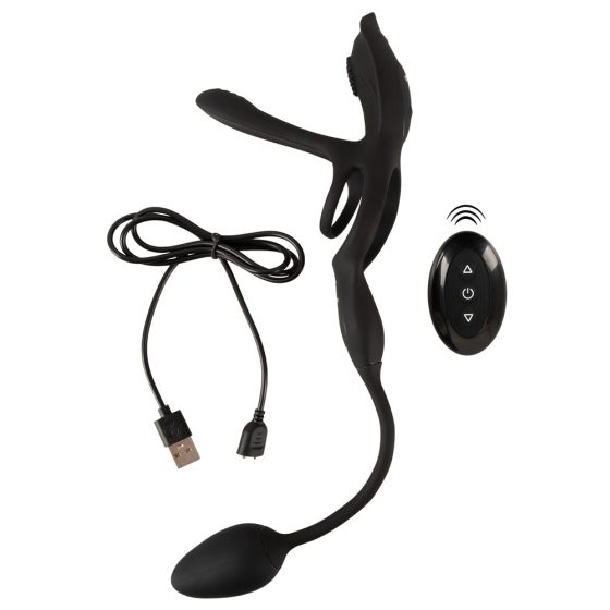 Couples Choice - Multi-Function Vibrating Cock Ring (Black)