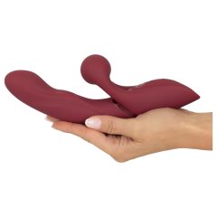 Javida 2-in-1 Rabbit Vibrator - Rechargeable (Red)