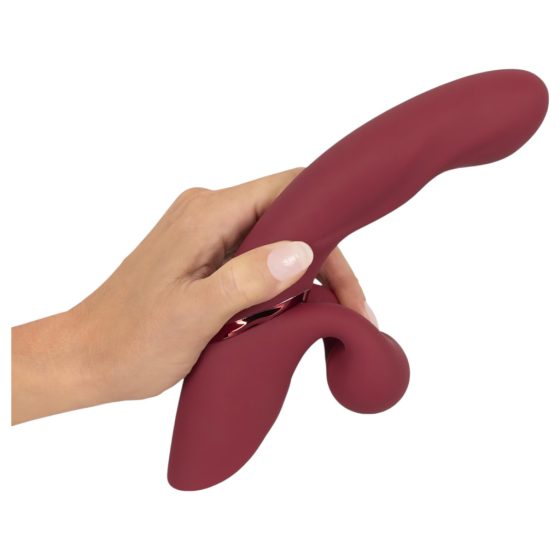 Javida 2-in-1 Rabbit Vibrator - Rechargeable (Red)