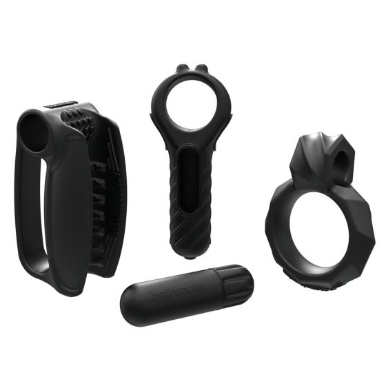 Bathmate Vibe Endurance - Masturbator and Cock Ring Set (Black)