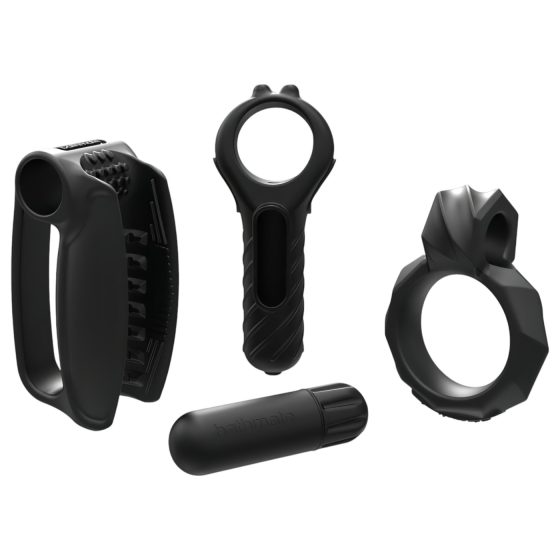 / Bathmate Vibe Endurance - Masturbator and Penis Ring Set (Black)