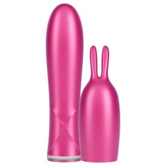   Durex Tease & Vibe - Wand Vibrator with Rabbit Clitoral Stimulator (Pink)