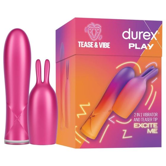 Durex Tease & Vibe - Rabbit Rod Vibrator (Pink)