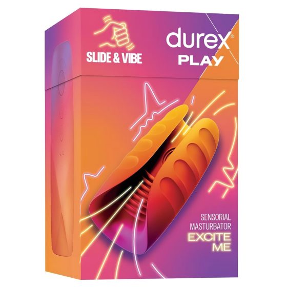 Durex Slide & Vibe - Rechargeable, Waterproof Glans Vibrator (Pink)