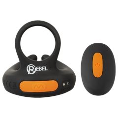 Rebel - testicle-stimulating vibrating penis ring (black)