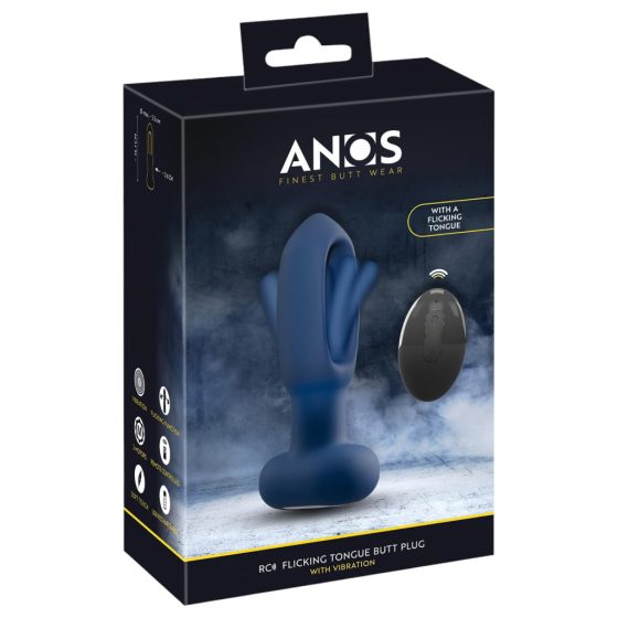 ANOS - Tongue-Like Anal Vibrator (Blue)