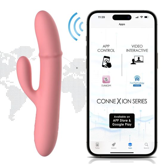 Svakom Mora Neo - smart pearl vibrator with spiked arms (pink)