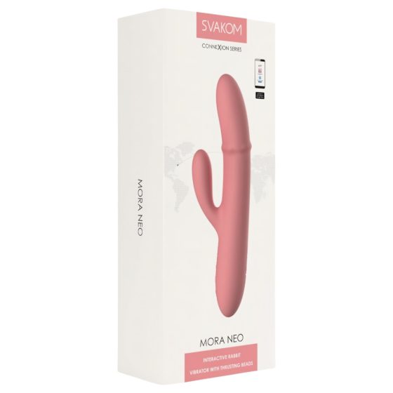 Svakom Mora Neo - smart clitoral arm, beaded vibrator (pink)