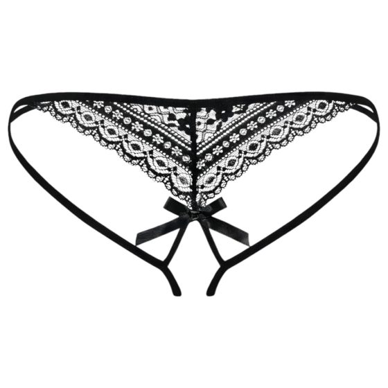 Obsessive Picantina - Black Double Strap Women's Panties