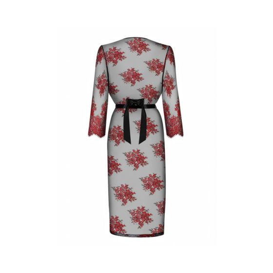 Obsessive Redessia - Lace Kimono (Red-Black)