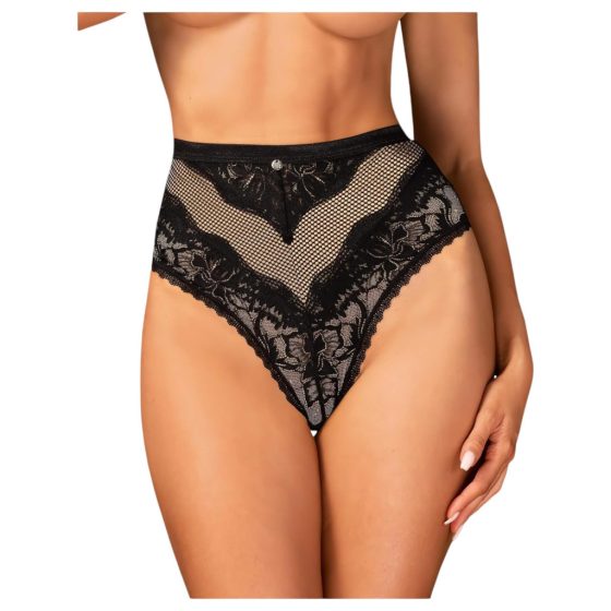 Obsessive Olvidia - Floral Embellished Panties (Black)