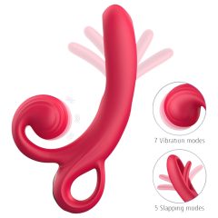 Sweet Play - Tongue Vibrator with Clitoral Arm (red)