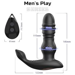 Men's Play - Up-and-Down Prostate Vibrator (Black)