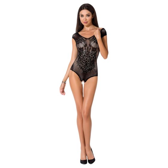 Passion BS064 - Open Mesh Bodysuit (Black) - S-L