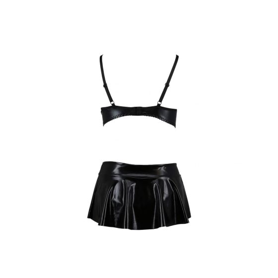 Passion Deby - Bra Set with Mini Skirt (Black)